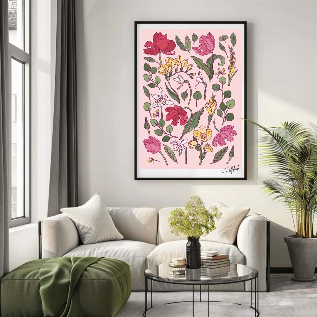 Timeless Elegance: Floral Wall Art Set